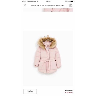 Zara_ Long puffer jacket with faux fur_ Trần Thị Thùy