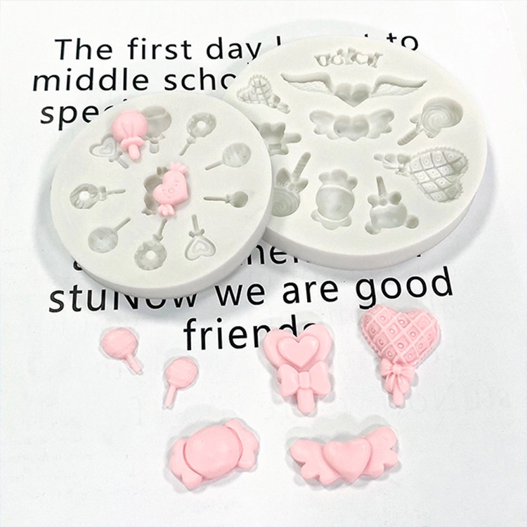 Khuôn Silicone Làm Bánh Kẹo Hình Đôi Cánh Thiên Thần Đáng Yêu