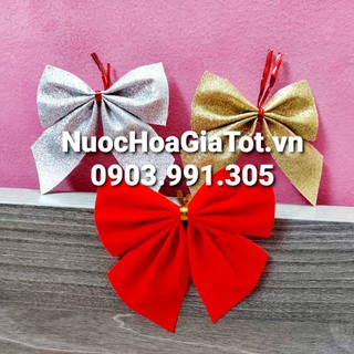 Nơ trang trí cây thông noel giáng sinh xmas christmas nhung kim tuyến đẹp