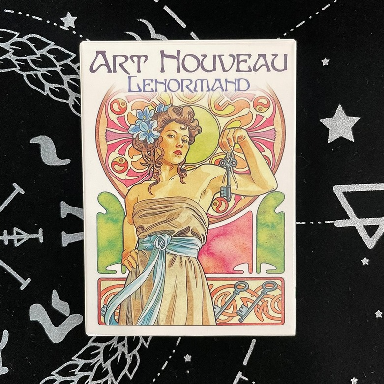 Card trò chơi gia đình họa tiết theo trường phái nghệ thuật Nouveau Lenormand