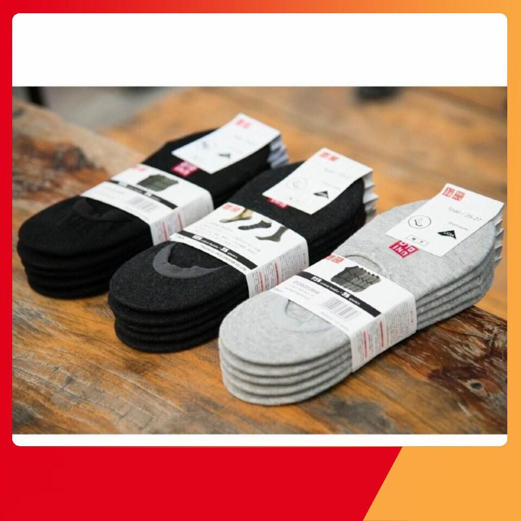 COMBO 10 đôi tất vớ lười chống thối chân - xuất Nhật - 4 mầu : Đen - trắng - Ghi đậm - Ghi nhạt
