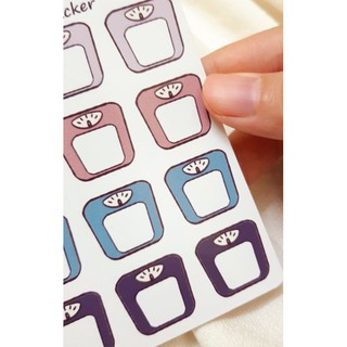 Tờ Bullet Journal sticker: weight tracker