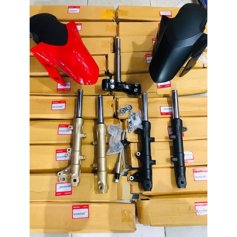 Combo Chảng ba Lcm Và phuôc zin honda winner x gắn cho Exciter 150
