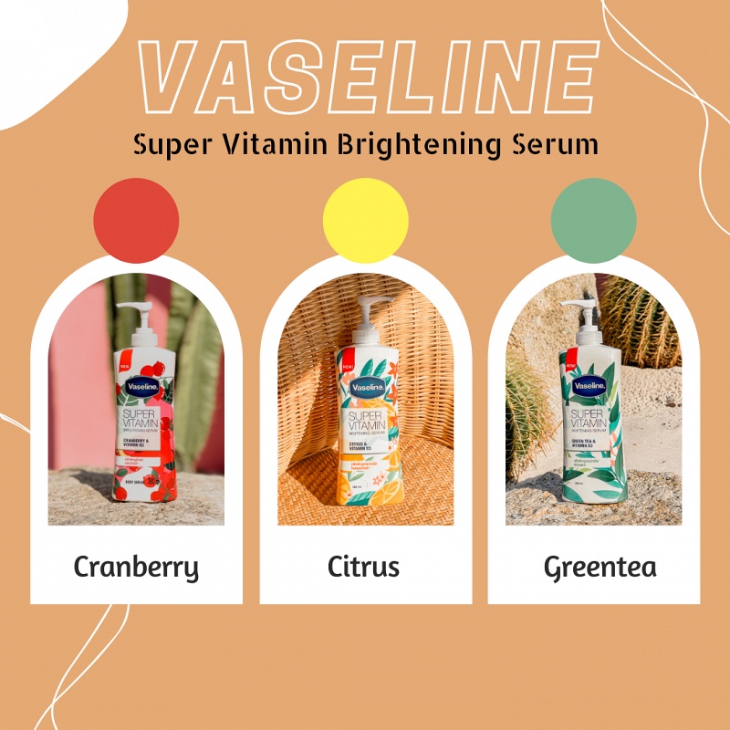 Sữa Dưỡng Thể Siêu Trắng Da Vaseline Super Vitamin Whitening Serum Thái Lan 380ml