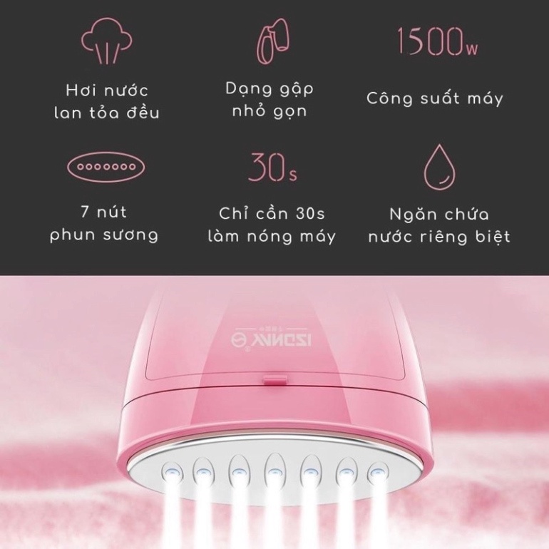 Bàn ủi  Bàn là hơi nước cầm tay gấp gọn HDA STEAM IRON .ĐTLV!