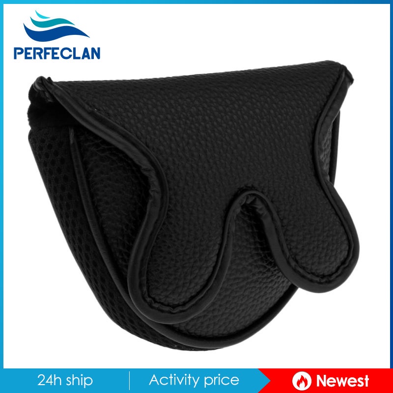 Vỏ Bọc Bảo Vệ Đầu Gậy Đánh Golf Bằng PU Màu Đen Siêu Bền Tiện Dụng