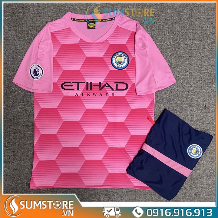 Áo Đá Banh Manchester City Hồng 2019