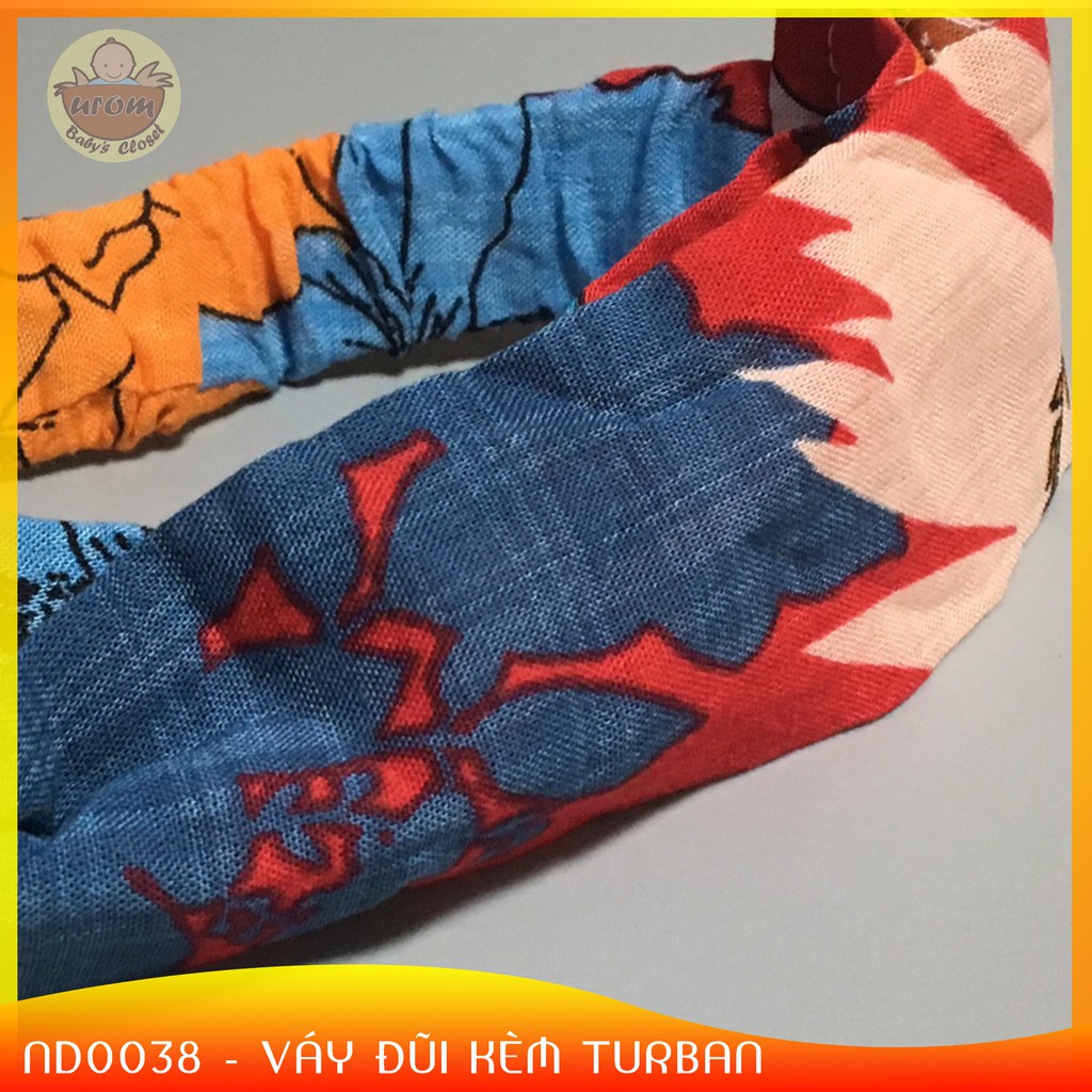 Váy Bé Gái 8 - 27Kg. Váy Kèm Turban [Hình Shop Chụp]