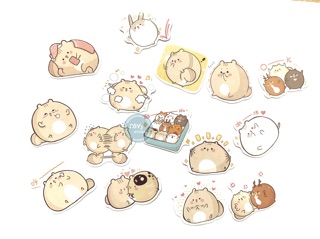 10 Stickers Chuột Mụp Mụp