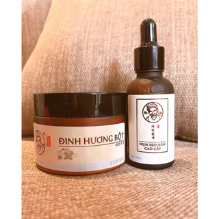 Cao Cấp Bột ĐInh Hương Bà Lão Combo Sạch Mụn Tận Gốc