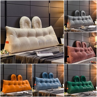  Gối Tựa Đầu Giường Mẫu Tai Gấu Đính Khuy Bọc Cao Cấp Hàng Có Sẵn Kích Thước 1m5 và 1m8 cao 55cm   không tính tai  