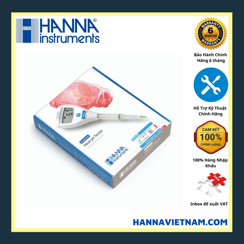 Máy Đo pH Trực Tiếp Trong Thịt Và Nước Hanna HI981036 - [Bút đo pH chuyên dụng trong thịt HI981036]