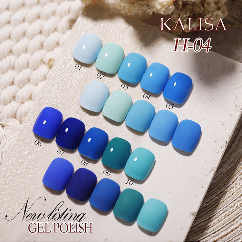 Sơn móng tay, Angels UV gel polish, Chuỗi Klein màu H4 xanh lam, Xanh tím than HOT