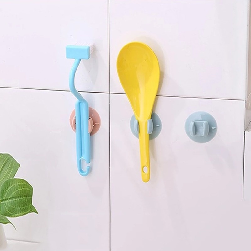 1 Giá đựng đồ Tròn Đựng Muỗng Đũa Vật Dụng Nhà Bếp Có Giác Hút Đa Năng