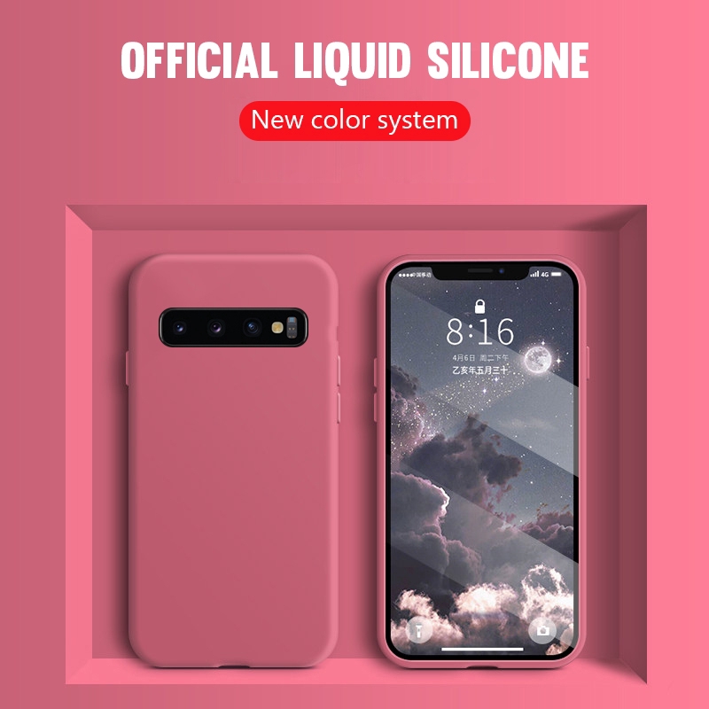 Ốp điện thoại bằng silicon mềm màu trơn cho SAMSUNG GALAXY S9 S8 PLUS S10E