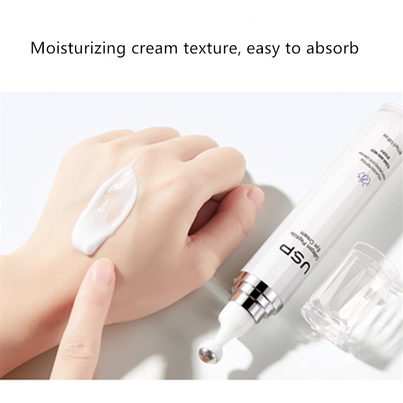 ✌ Hàng tồn kho✌Collagen Polypeptide Dưỡng ẩm Kem dưỡng mắt làm săn chắc vùng da quanh mắt Ball Massage Eye Ball Eye Cream