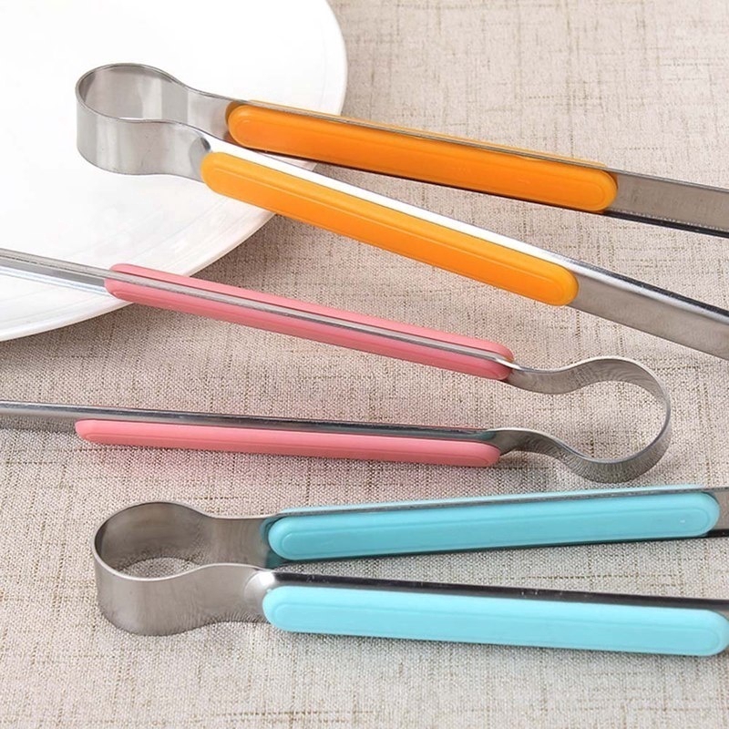 Kẹp Gắp Thức Ăn Bằng Thép Không Gỉ Tay Cầm Nhựa Chống Bỏng Tiện Dụng | BigBuy360 - bigbuy360.vn