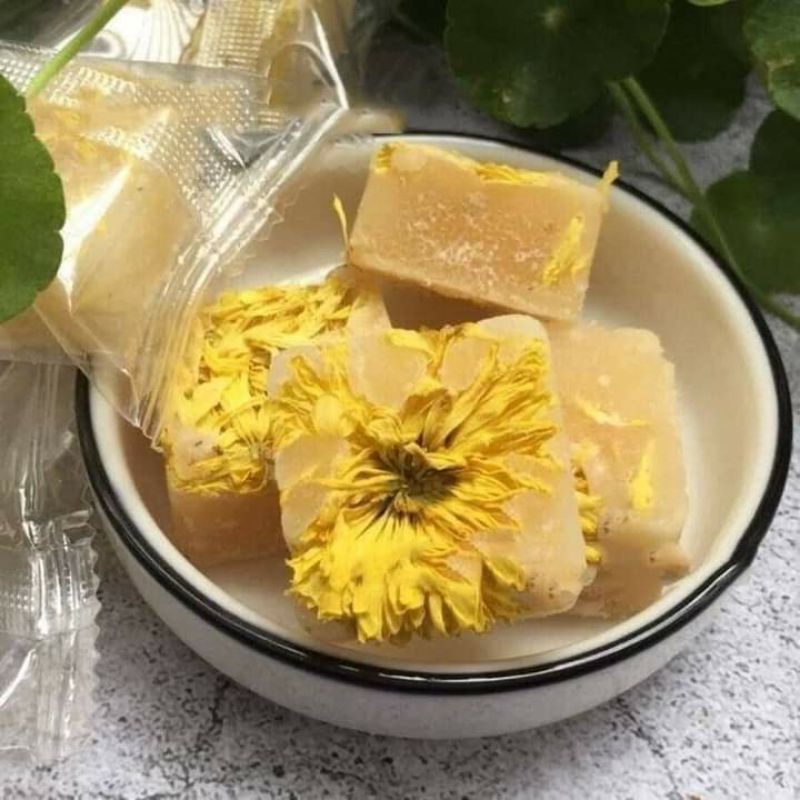 1 viên trà cúc vàng đường phèn mật ong