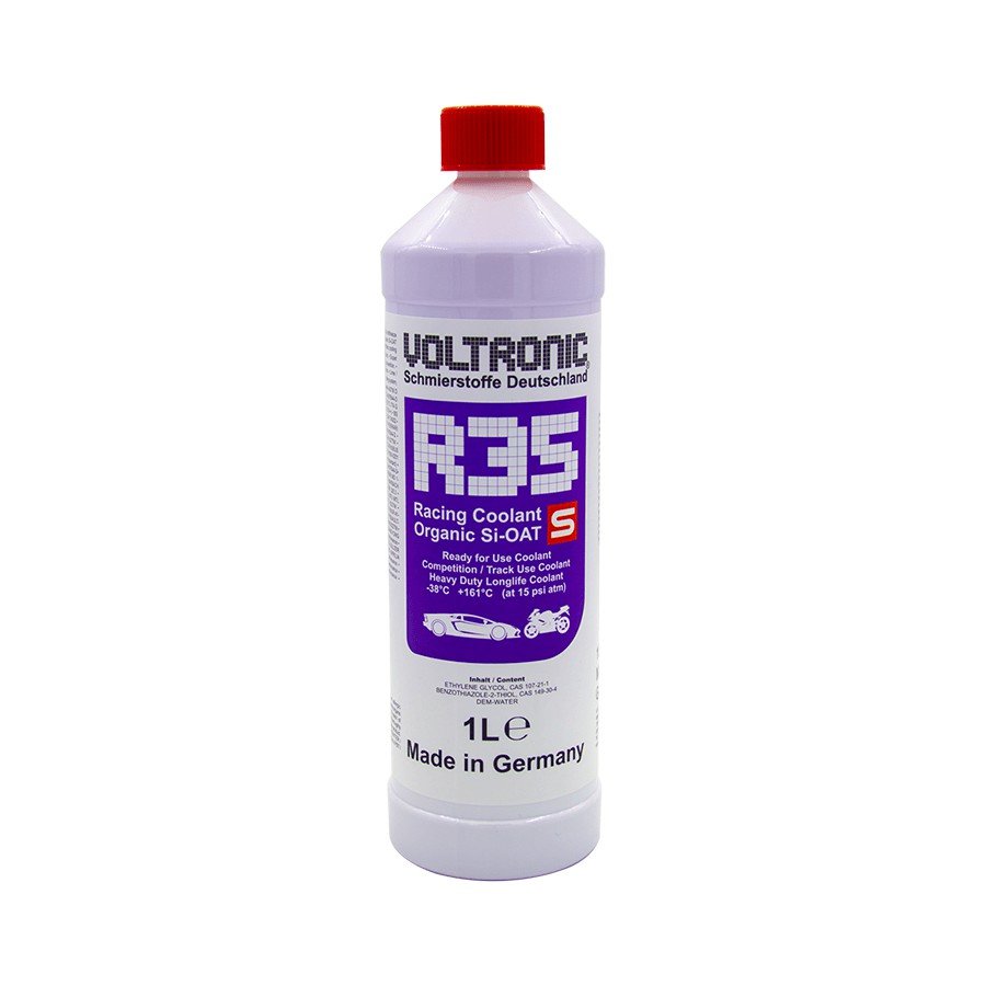 Nước Làm Mát Nhập Khẩu Đức Pha Sẵn Voltronic R35S ( R35 ) Racing Coolant 1L - 161 Độ Sôi - Made in Germany