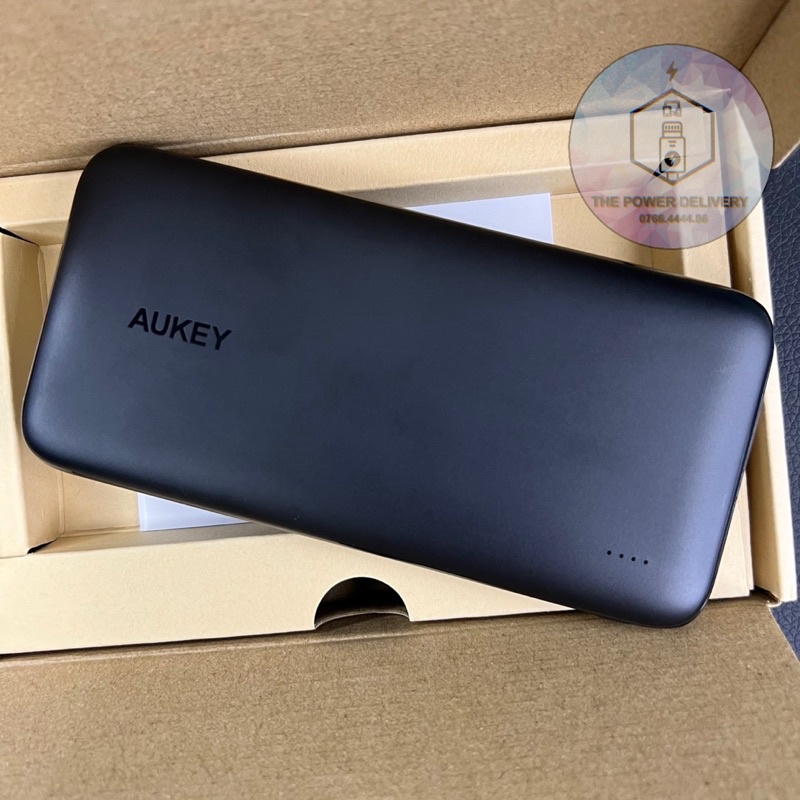 Pin Sạc Dự Phòng Aukey PB-N73 / N73S 10000mAh PD 18W 1C+1A,2 Cổng USB-C Sạc Nhanh PD 18W + USB-A QC 3.0 18W