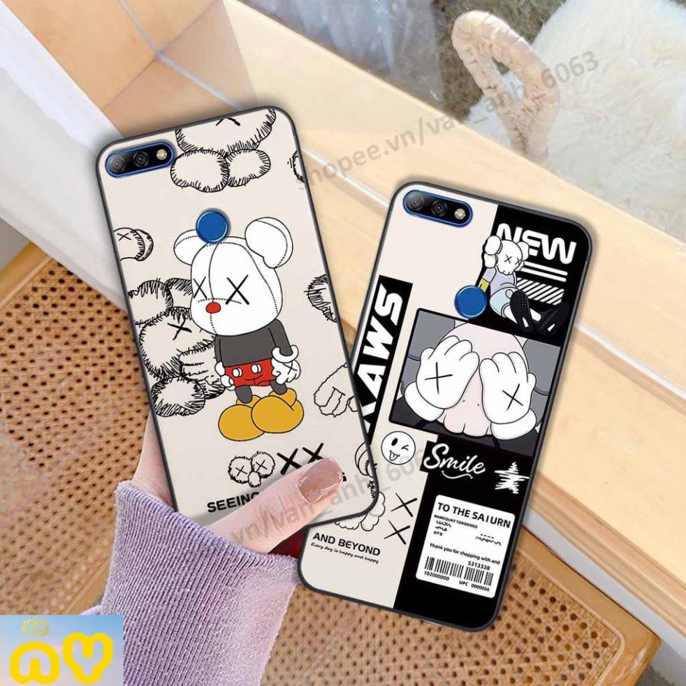 Ốp lưng Huawei Y7 Prime 2018 / Y7 Pro 2018 be@r brick mars thời trang, Ốp lưng lưng điện thoại viền dẻo siêu chất Như Ý