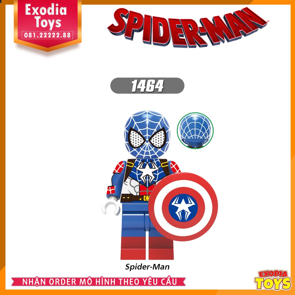 Xếp hình Minifigure các phiên bản Người Nhện Spider-Man - Đồ Chơi Lắp Ghép Sáng Tạo - X0282