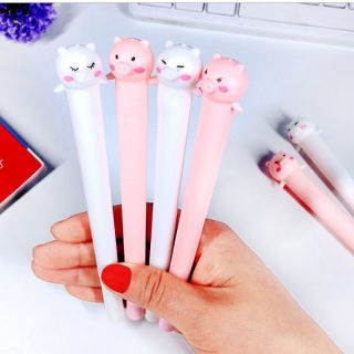Bút heo con mực xanh dễ thương - Văn phòng phẩm cute