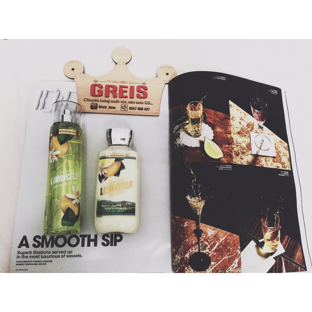 [Có bill US] Bath & Body Works - Set body care Limoncello