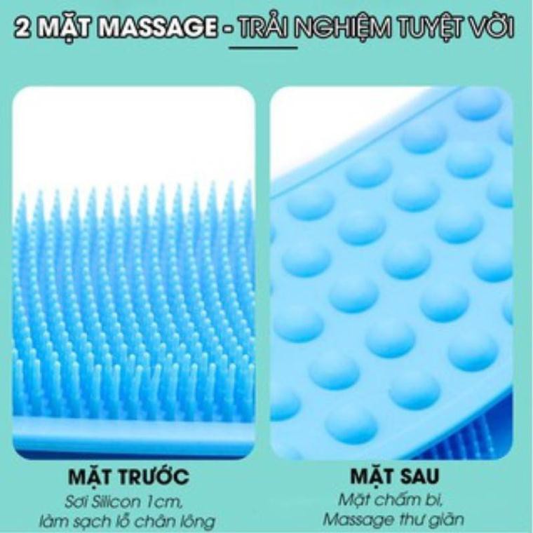 Dây Đai Chà Lưng 2 Mặt Đa Năng Silicon Sạch mụn, Kỳ Cọ, Massage Thư Giãn, Tẩy Tế Bào Chết Khi Tắm