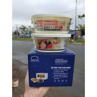 BỘ 2 HỘP THUỶ TINH LOCK & LOCK