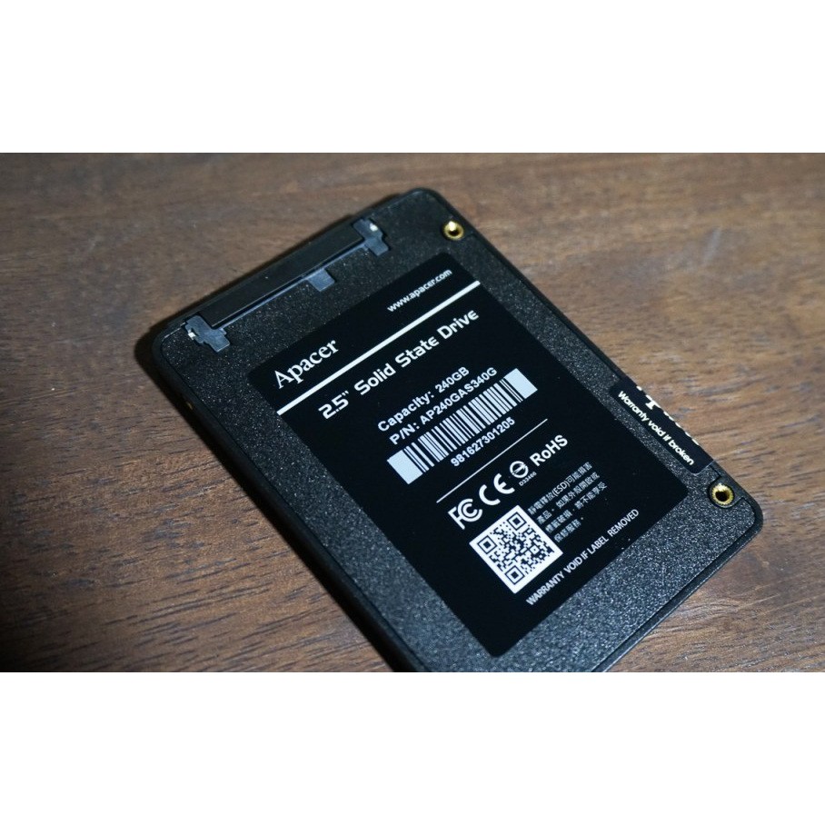 Ổ SSD Apacer AS340 240Gb SATA3 (đọc: 500MB/s /ghi: 375MB/s)
