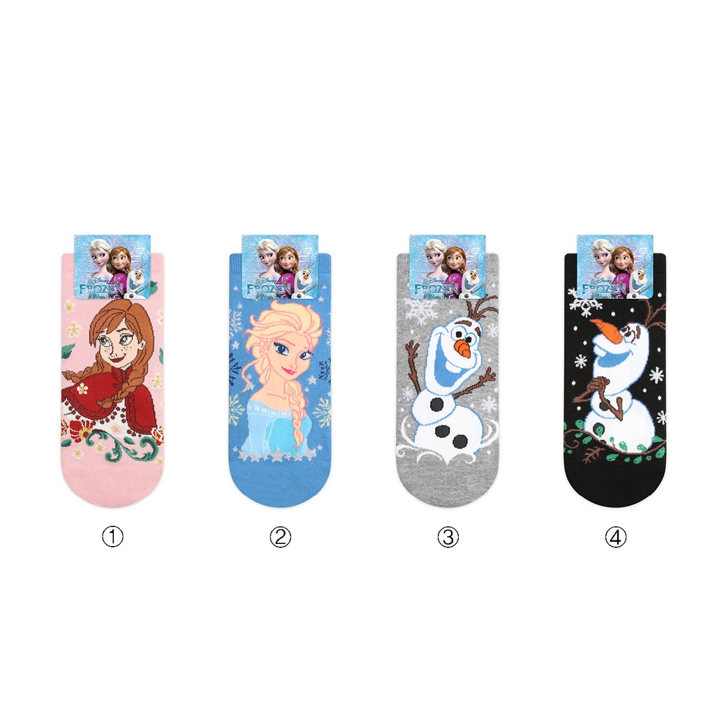 Tất họa tiết hoạt hình Frozen nhân vật Elsa Anna Olaf xinh xắn