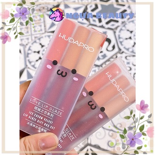 🦄 Set 3 son kem lì HUDAPRO nội địa matte lipstick lâu trôi mịn môi siêu cưng tiện lợi sỉ tốt NGỰA BEAUTY