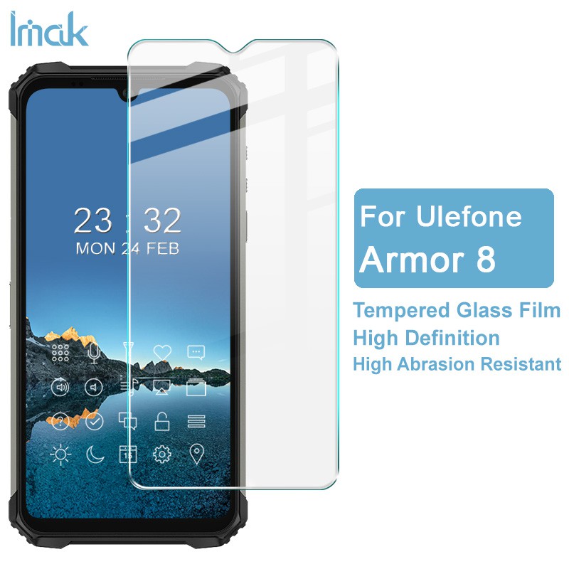 Kính Cường Lực Bảo Vệ Màn Hình Điện Thoại Ulefone Armor 8 Imak 9h Chống Rơi