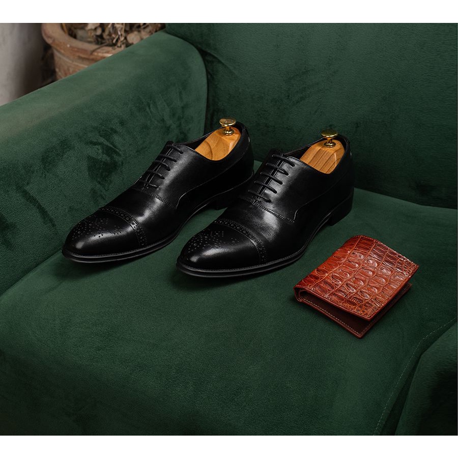Giày Da Nam LAFORCE Brogue GNLA9632-1301-D Tặng Tất Nam Cao Cấp