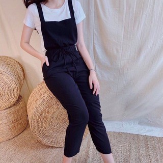 Quần yếm chất đũi mát