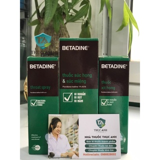 Betadin súc họng & xịt họng -125ml