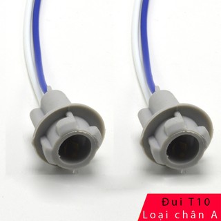 Bộ 2 chuôi đèn t10 cho bóng đèn ô tô / xe máy at10