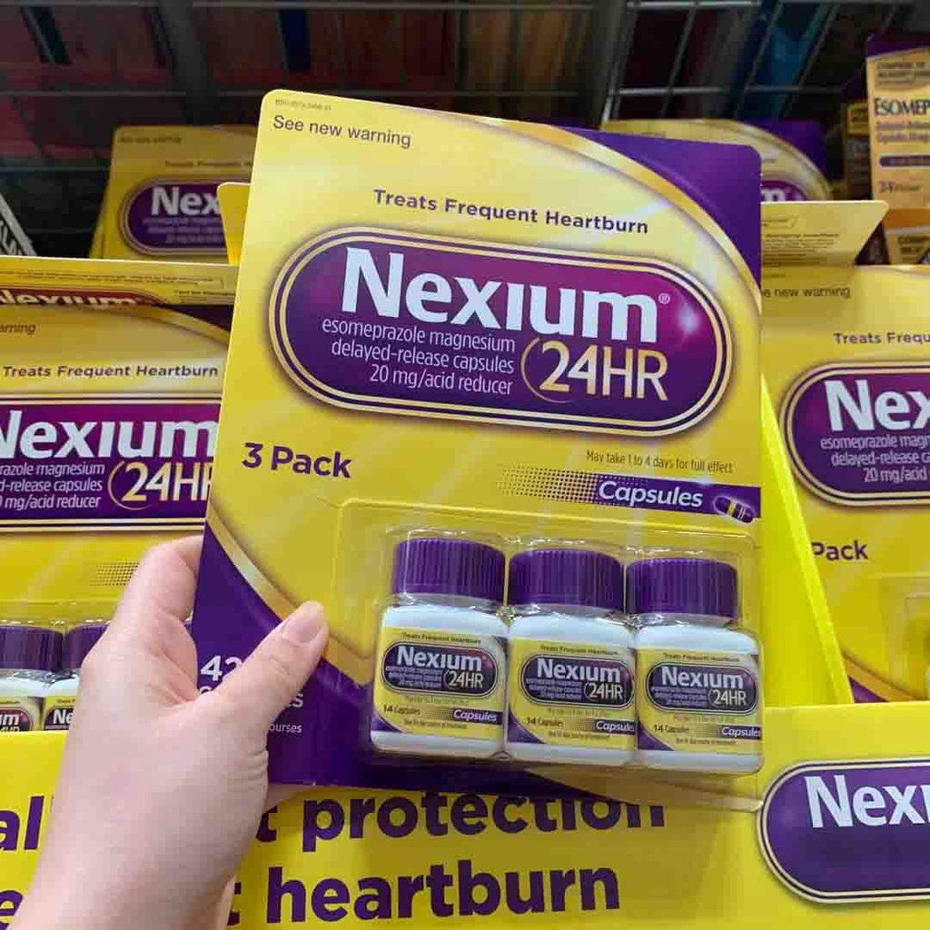Viên uống hỗ trợ giảm viêm loét trào ngược dạ dày Nexium 24hr trung hòa lượng acid trong dạ dày - EDS Mart