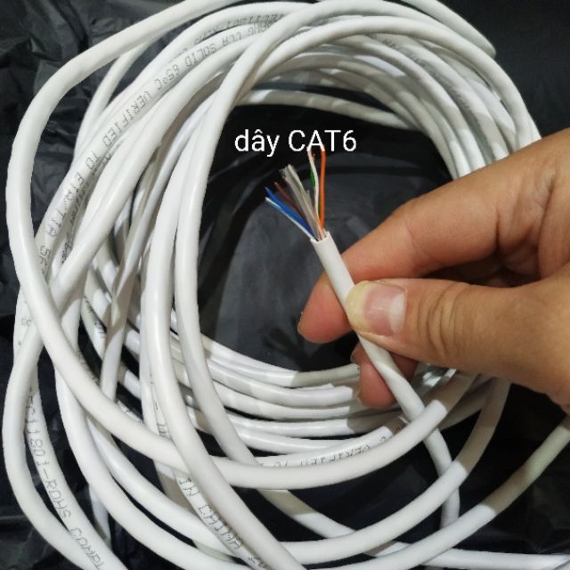 ✅ 🔝 Dây mạng Cat6 Hàng Chuẩn 💯 Chính Hãng GIPCO ✅ Bấm sẵn 2 đầu LAN, Internet