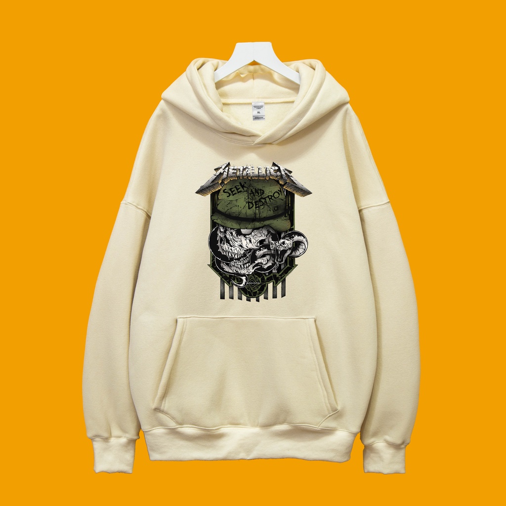 Áo Nỉ Hoodie METALLICA SEEK AND DESTROY Dogo Store , áo hoodie nam nữ nỉ bông cotton