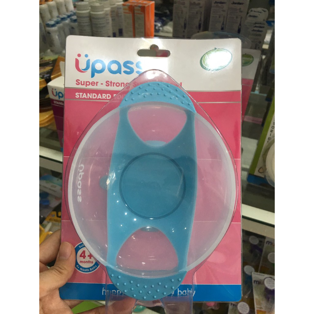 Chén Ăn Dặm có Đế Hút Chân Không Chống Đổ UPASS