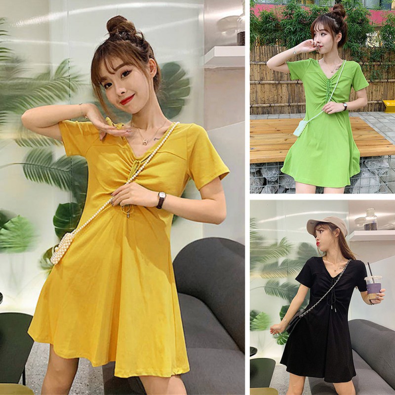Váy Nữ Đầm Nữ Kiểu Dáng Đơn Giản Xinh Xắn