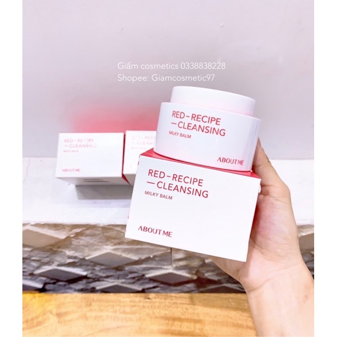 Sáp Tẩy Trang Dạng Sữa About me Red Recipe Cleansing Milky Balm