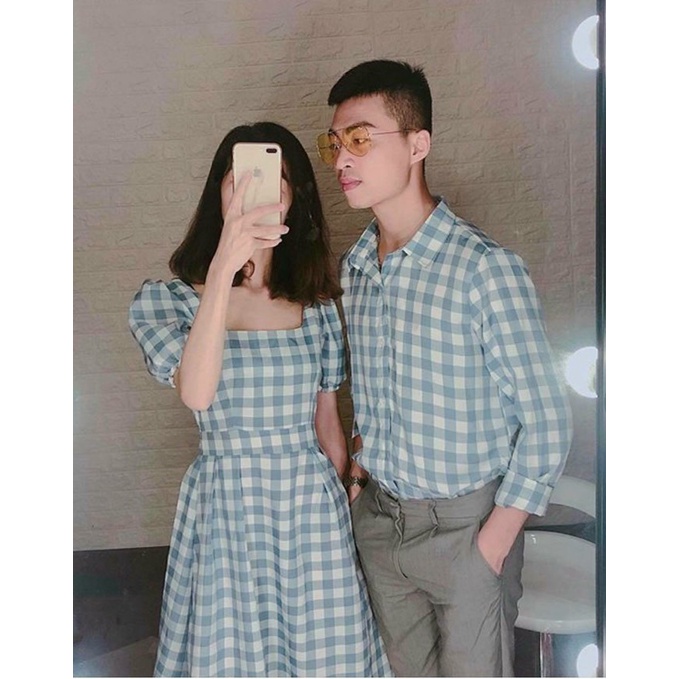 ĐỒ ĐÔI -ÁO SƠ MI NAM VÀ ĐẦM NỮ THỜI TRANG HÀN QUỐC SIÊU ĐẸP-VẢI BAO ĐẸP-CAM KẾT GIỐNG HÌNH ĐỔI TRẢ 7 NGÀY