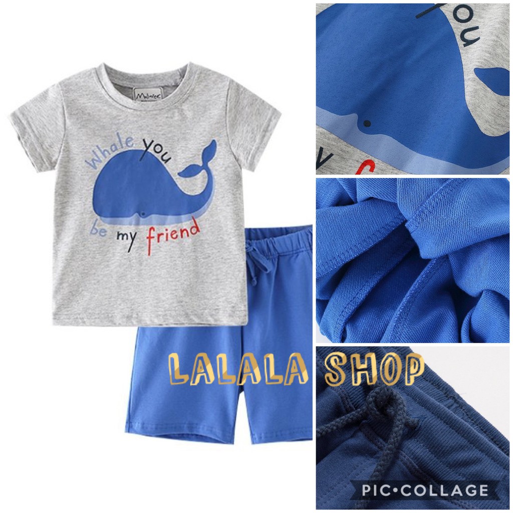 Bộ quần áo đi chơi cho bé trai/ set quần áo đẹp, thoáng mát cho bé