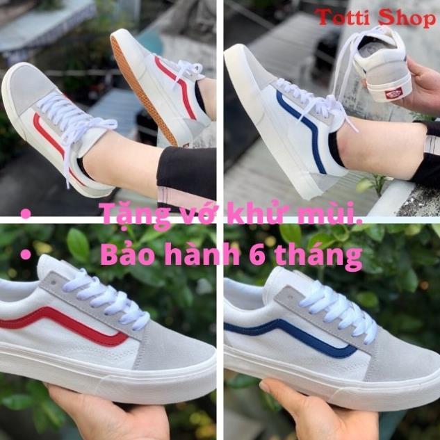 [VNXK] Giày Vans Nam Nữ Trắng VNXK Giá Gốc, Bảo Hành 6 Tháng Cao Cấp [ SL  ib ] 👟 :)) , $