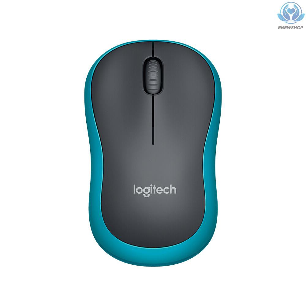 【enew】Logitech M185 Wireless Wifi Mouse Ergonomic Silent Mobile Computer Mouse with 2.4G Receiver Grey