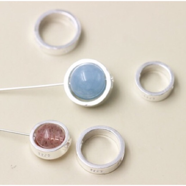 [S925] Charm bạc khung đá - MH470