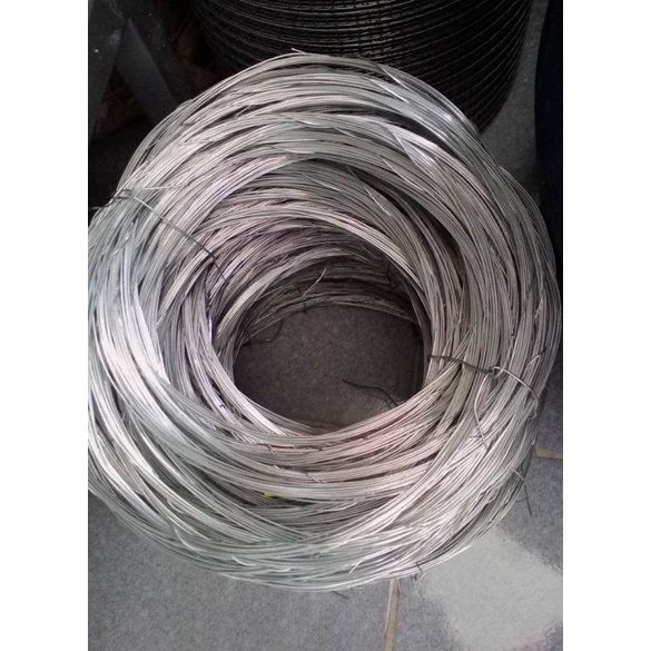 1 cuộn Dây kẽm ko rỉ 1mm.1'5mm. 2mm(1 cuộn khoảng 4 mét) giá rẻ...